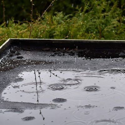 Plat dak regen lek